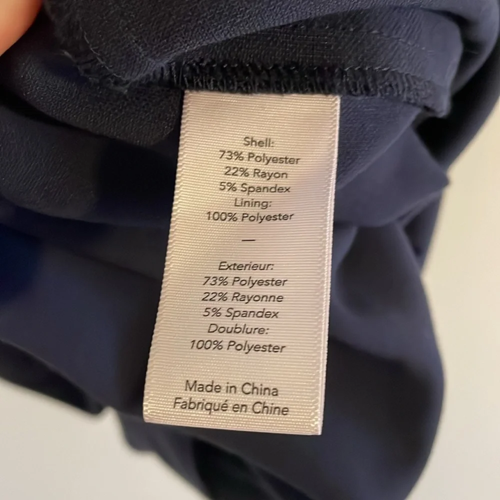 Likely Brooklyn Dress‎ Women’s Size 6 Bodycon Cocktail Slit Midi Navy Blue - Picture 9 of 10